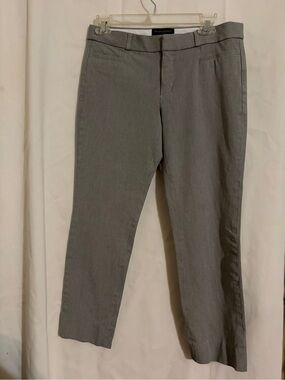 Banana Republic Women's Gray Straight-Leg Dress Pants